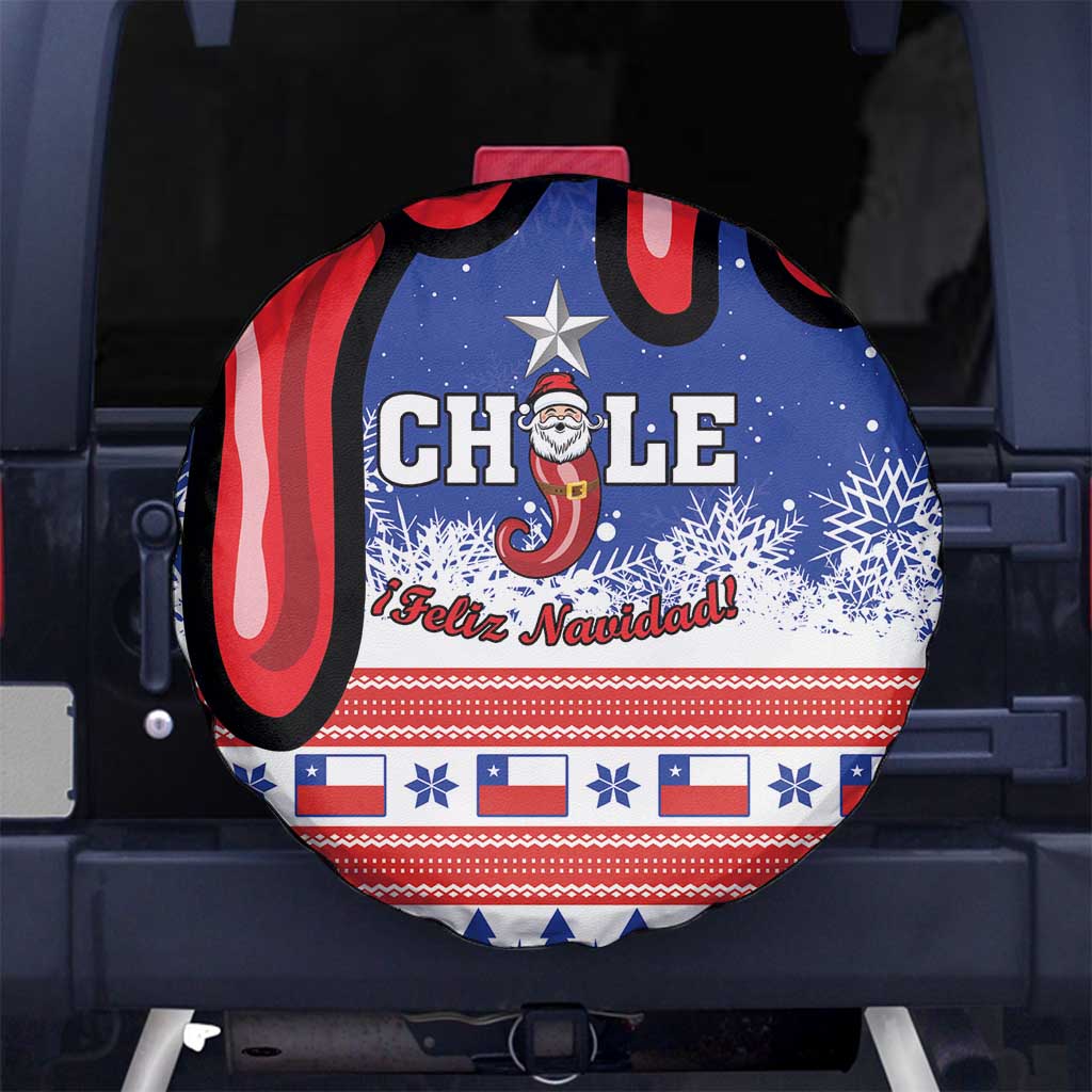 Feliz Navidad Chile Santa Claus Spare Tire Cover Chilli Christmas - Wonder Print Shop