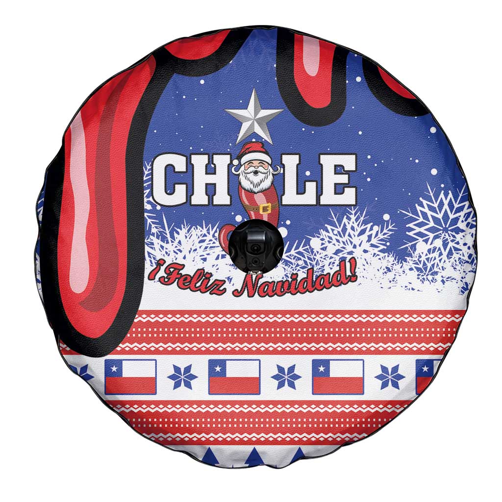 Feliz Navidad Chile Santa Claus Spare Tire Cover Chilli Christmas - Wonder Print Shop