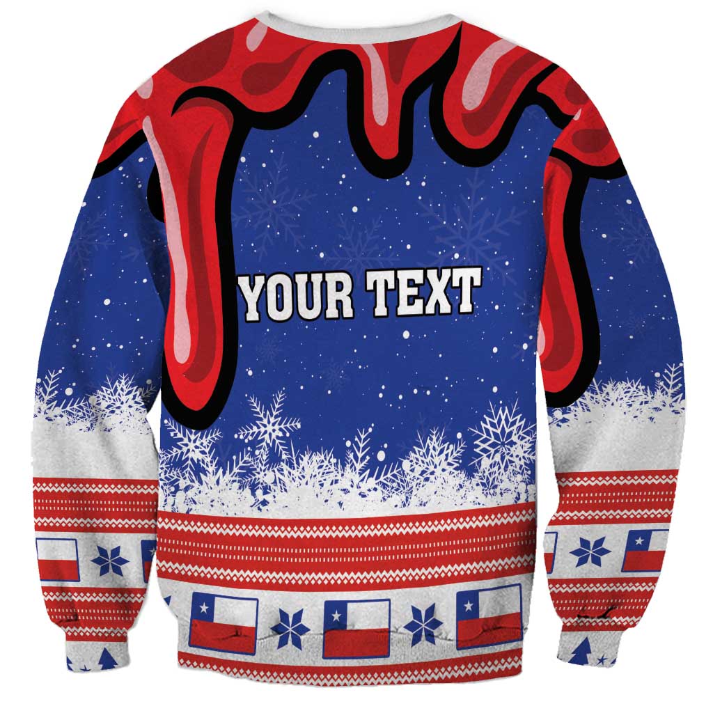 Personalized Feliz Navidad Chile Santa Claus Sweatshirt Chilli Christmas - Wonder Print Shop