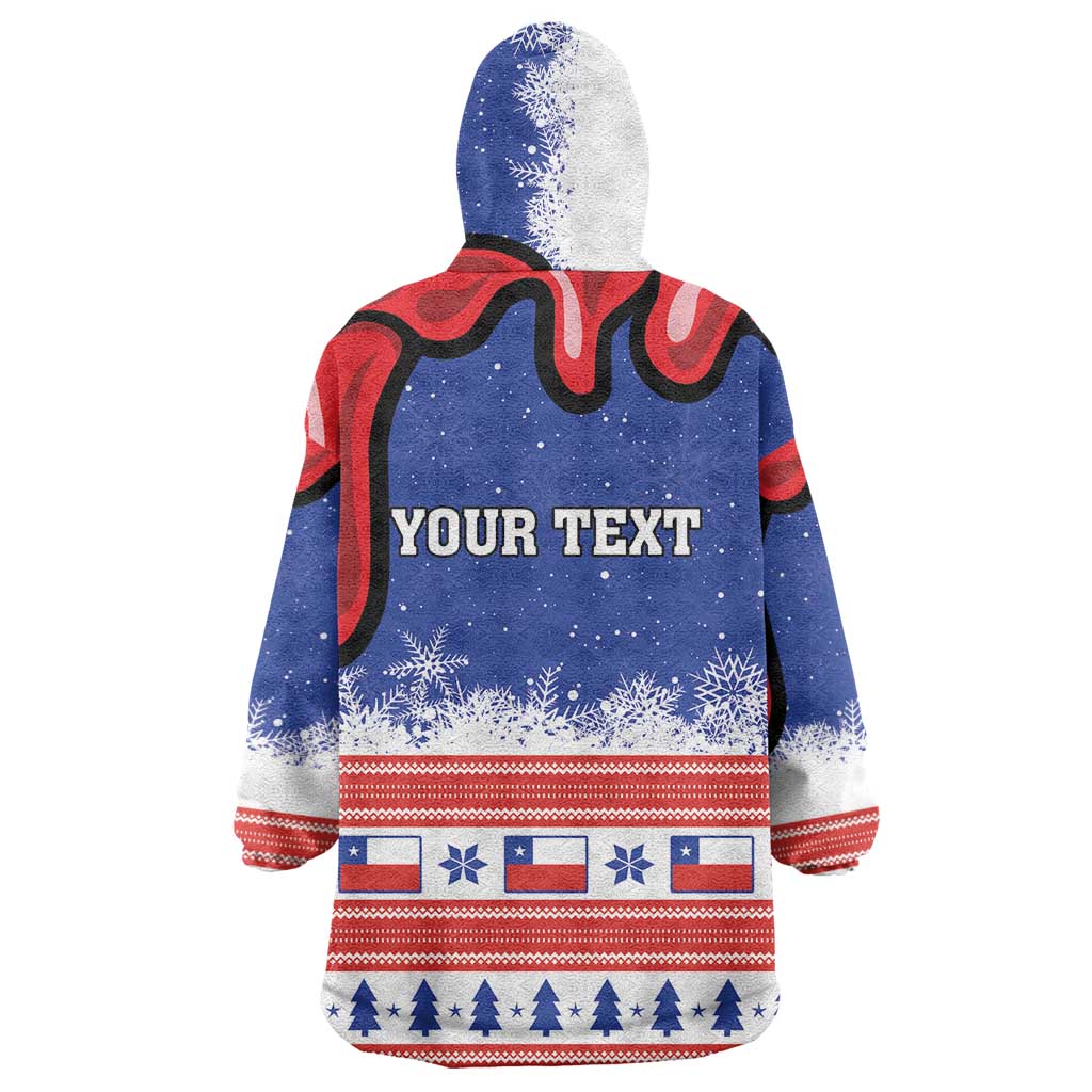 Personalized Feliz Navidad Chile Santa Claus Wearable Blanket Hoodie Chilli Christmas - Wonder Print Shop