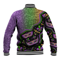 Mardi Gras Baseball Jacket Colorful Style - Wonder Print Shop
