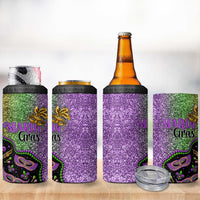 Mardi Gras 4 in 1 Can Cooler Tumbler Colorful Style - Wonder Print Shop