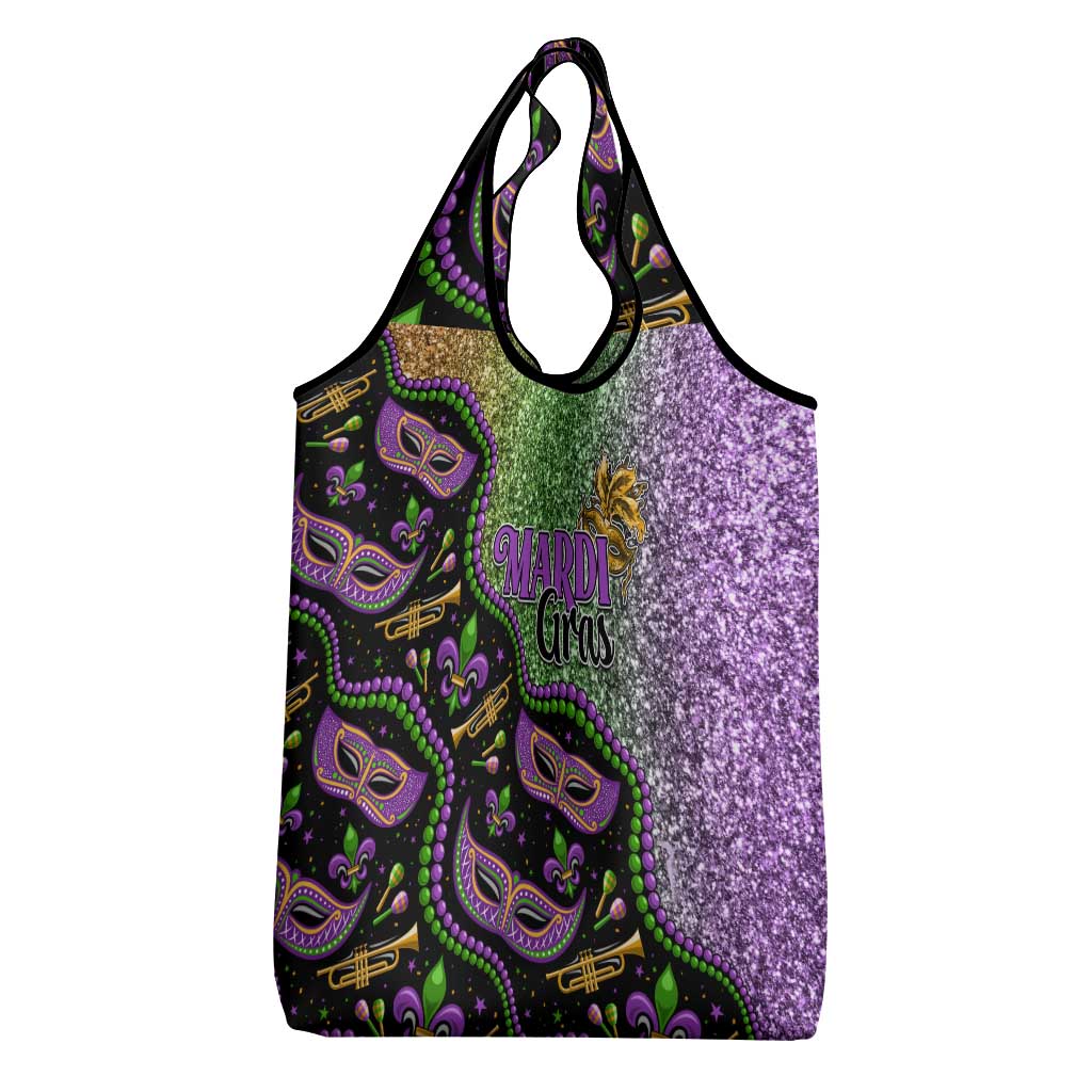 Mardi Gras Grocery Bag Bling Bling Sparkle Style