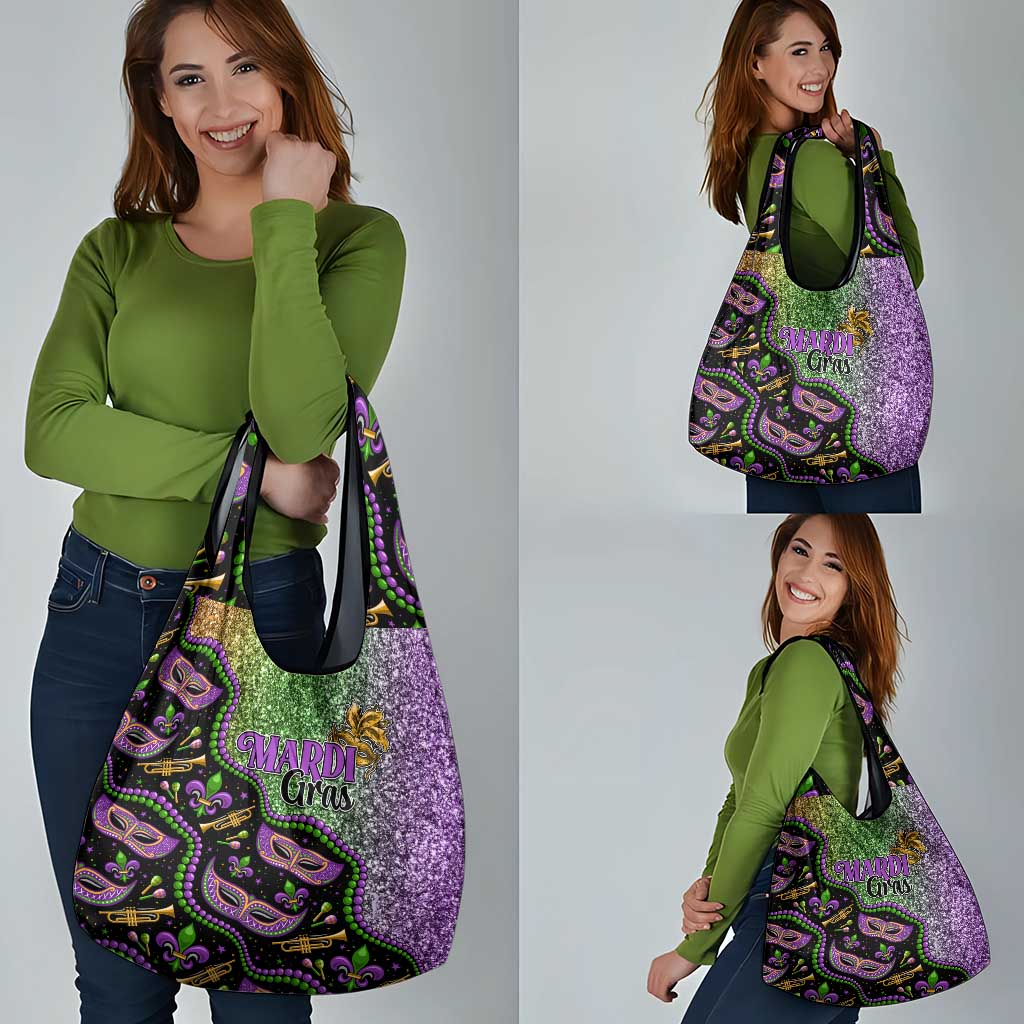 Mardi Gras Grocery Bag Bling Bling Sparkle Style