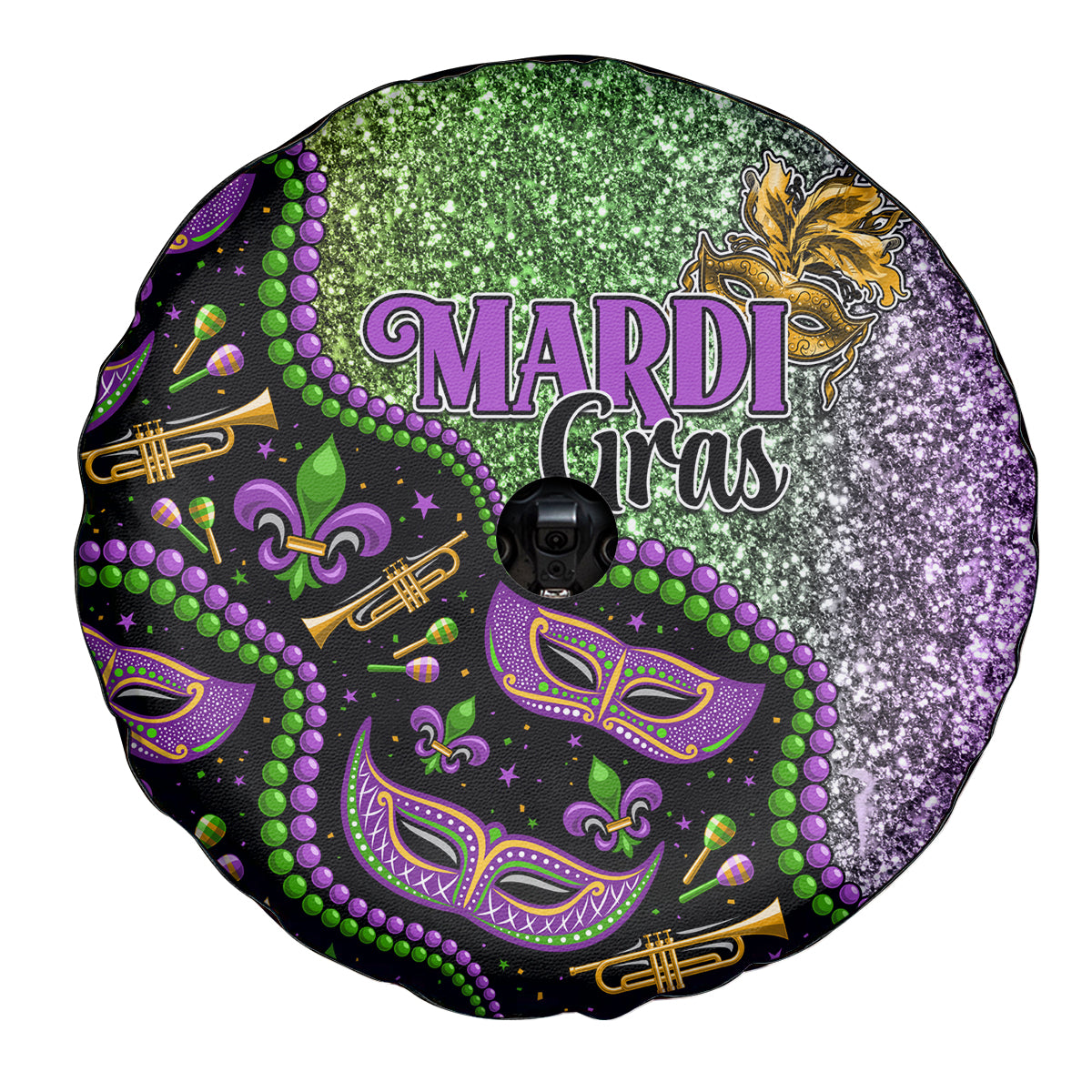 Mardi Gras Spare Tire Cover Colorful Style - Wonder Print Shop