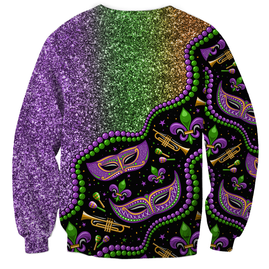 Mardi Gras Sweatshirt Colorful Style - Wonder Print Shop