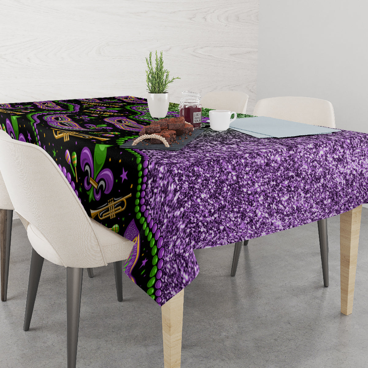 Mardi Gras Tablecloth Colorful Style - Wonder Print Shop