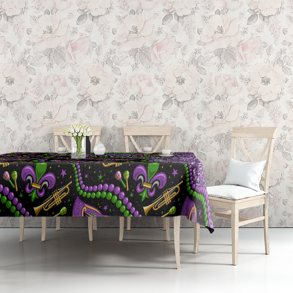 Mardi Gras Tablecloth Colorful Style - Wonder Print Shop