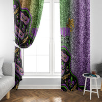 Mardi Gras Window Curtain Colorful Style - Wonder Print Shop