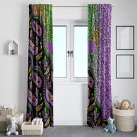 Mardi Gras Window Curtain Colorful Style - Wonder Print Shop