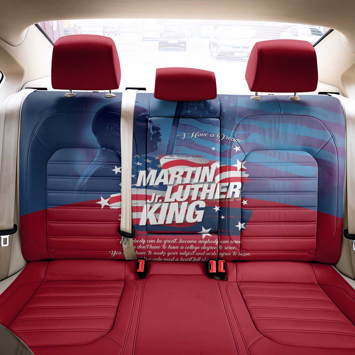 Martin Luther King MLK Back Car Seat Cover I Have A Dream - Wonder Print Shop