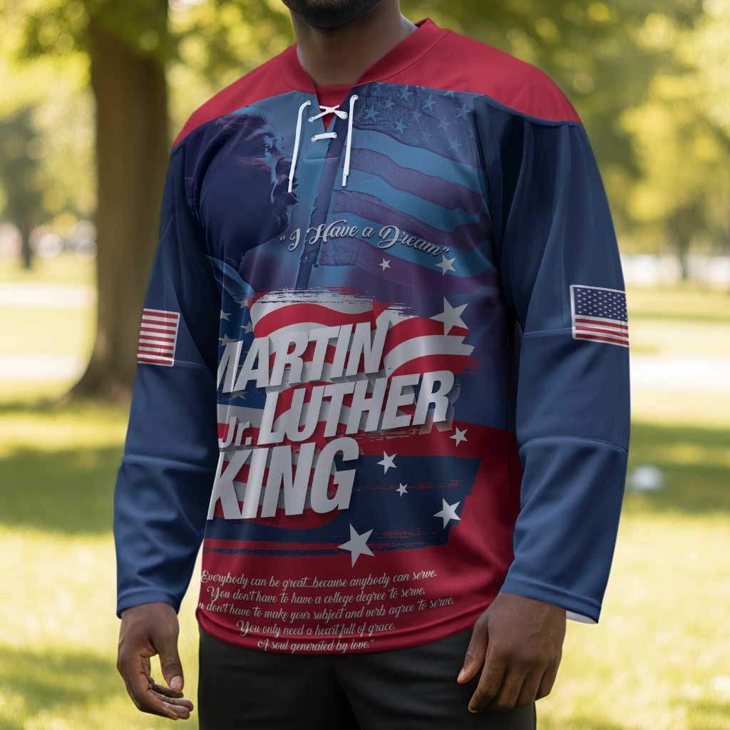Martin Luther King MLK Hockey Jersey I Have A Dream - Wonder Print Shop