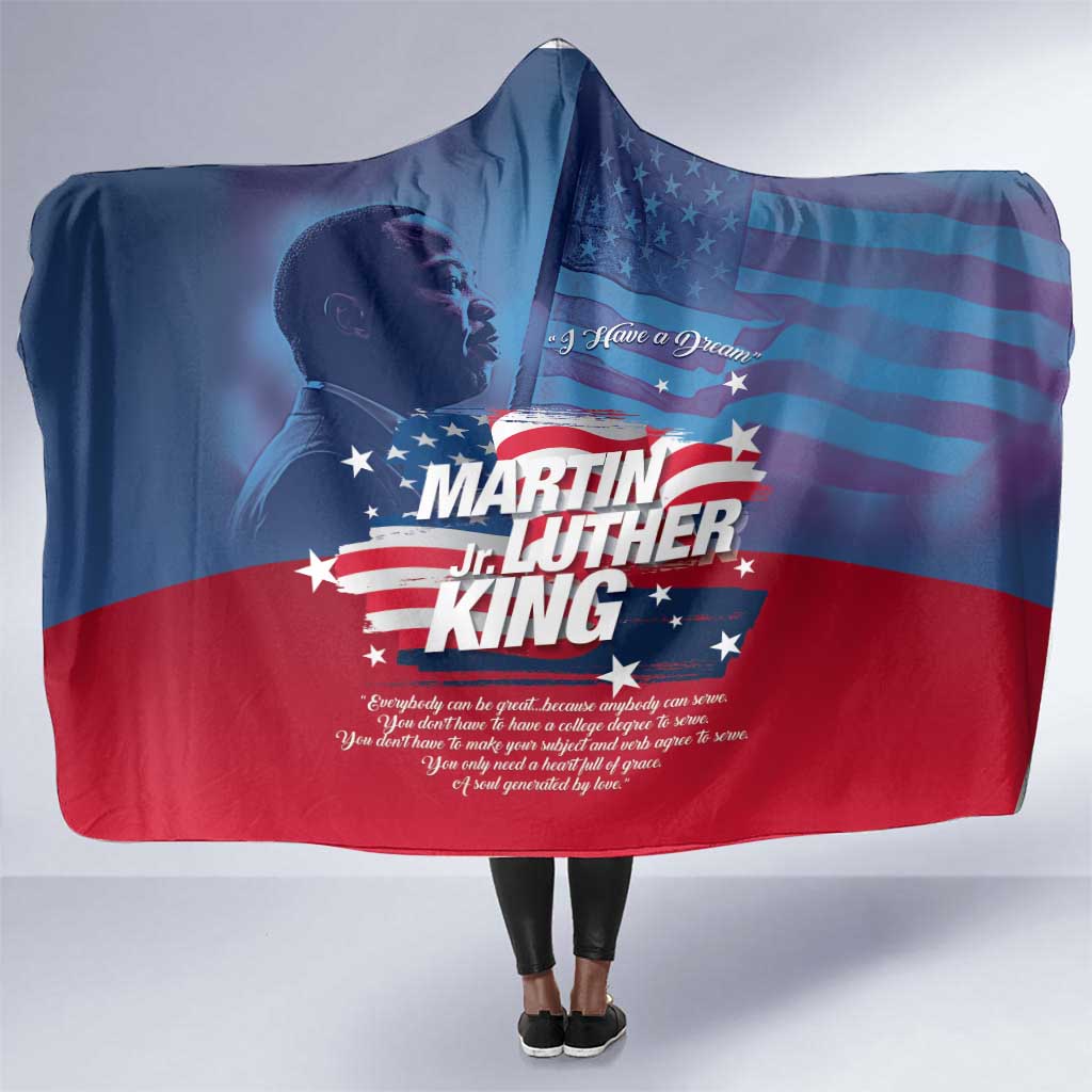 Martin Luther King MLK Hooded Blanket I Have A Dream - Wonder Print Shop