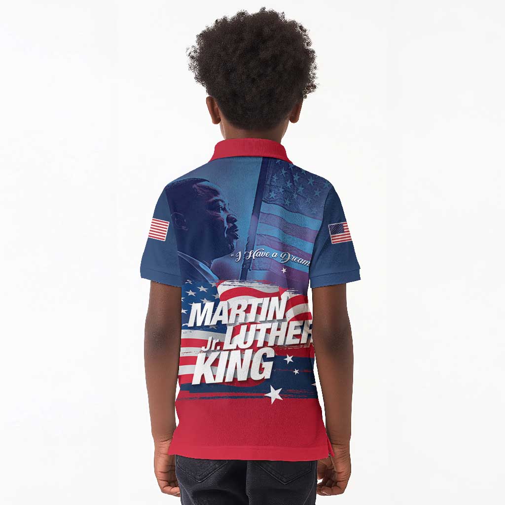 Martin Luther King MLK Kid Polo Shirt I Have A Dream - Wonder Print Shop