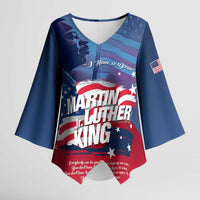 Martin Luther King MLK Kimono Sleeve Blouse I Have A Dream - Wonder Print Shop