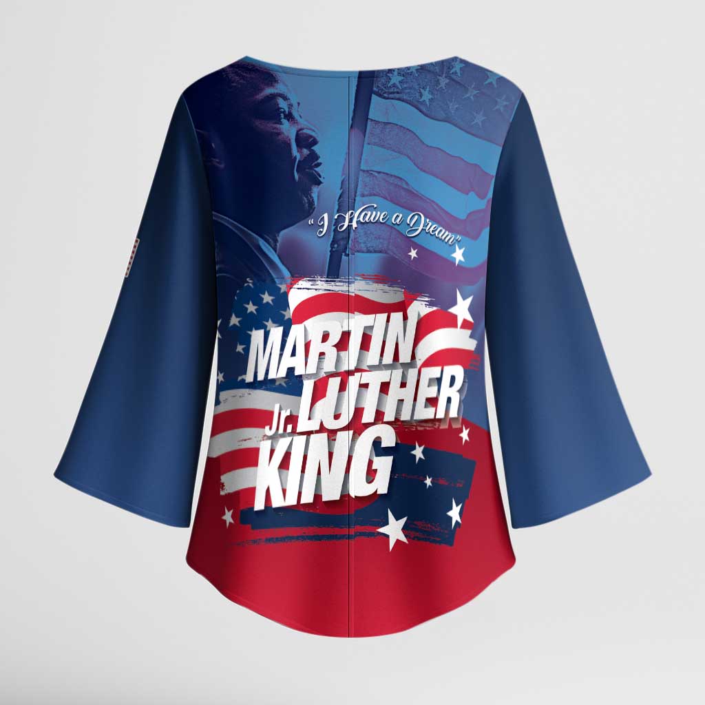 Martin Luther King MLK Kimono Sleeve Blouse I Have A Dream - Wonder Print Shop