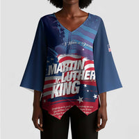 Martin Luther King MLK Kimono Sleeve Blouse I Have A Dream - Wonder Print Shop