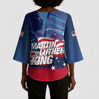 Martin Luther King MLK Kimono Sleeve Blouse I Have A Dream - Wonder Print Shop