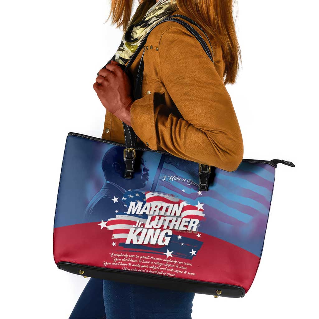 Martin Luther King MLK Leather Tote Bag I Have A Dream - Wonder Print Shop