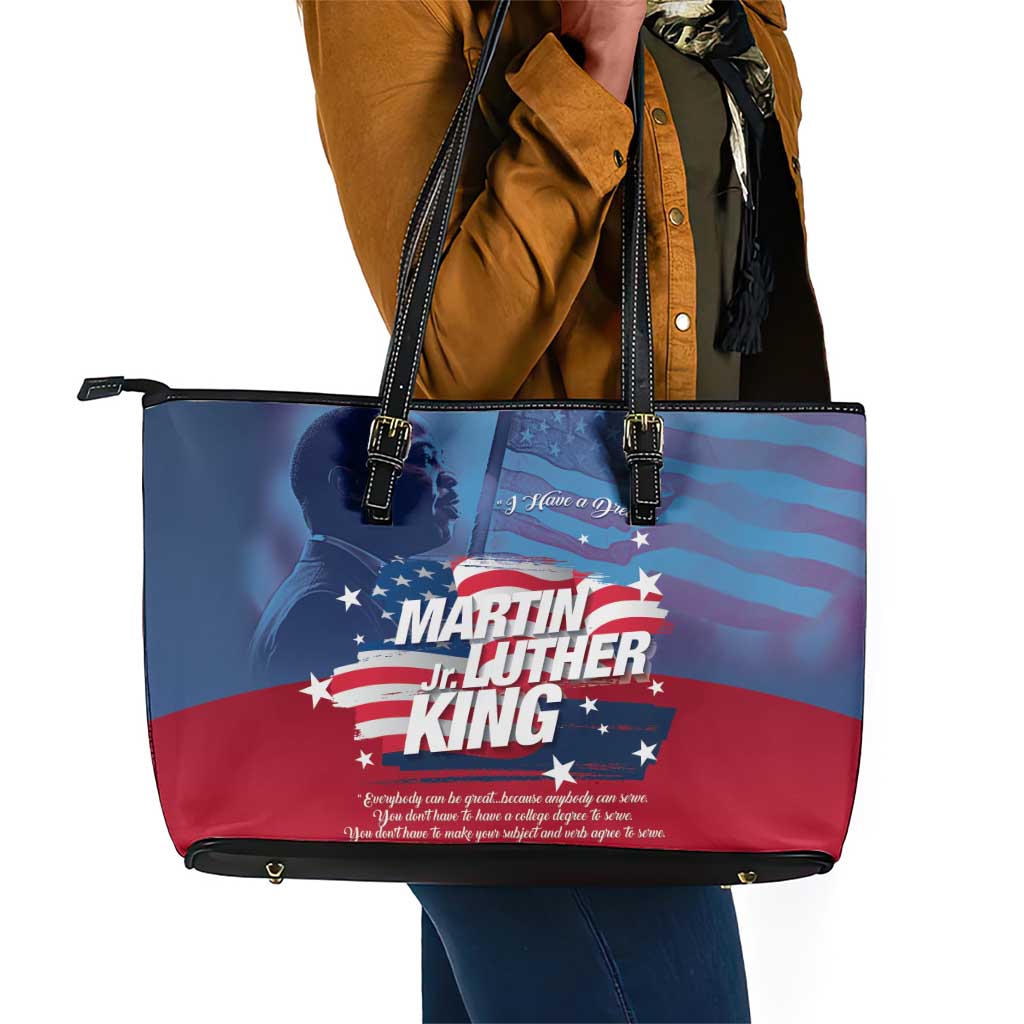 Martin Luther King MLK Leather Tote Bag I Have A Dream - Wonder Print Shop