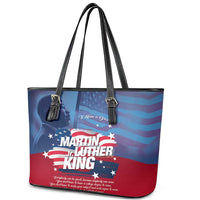Martin Luther King MLK Leather Tote Bag I Have A Dream - Wonder Print Shop