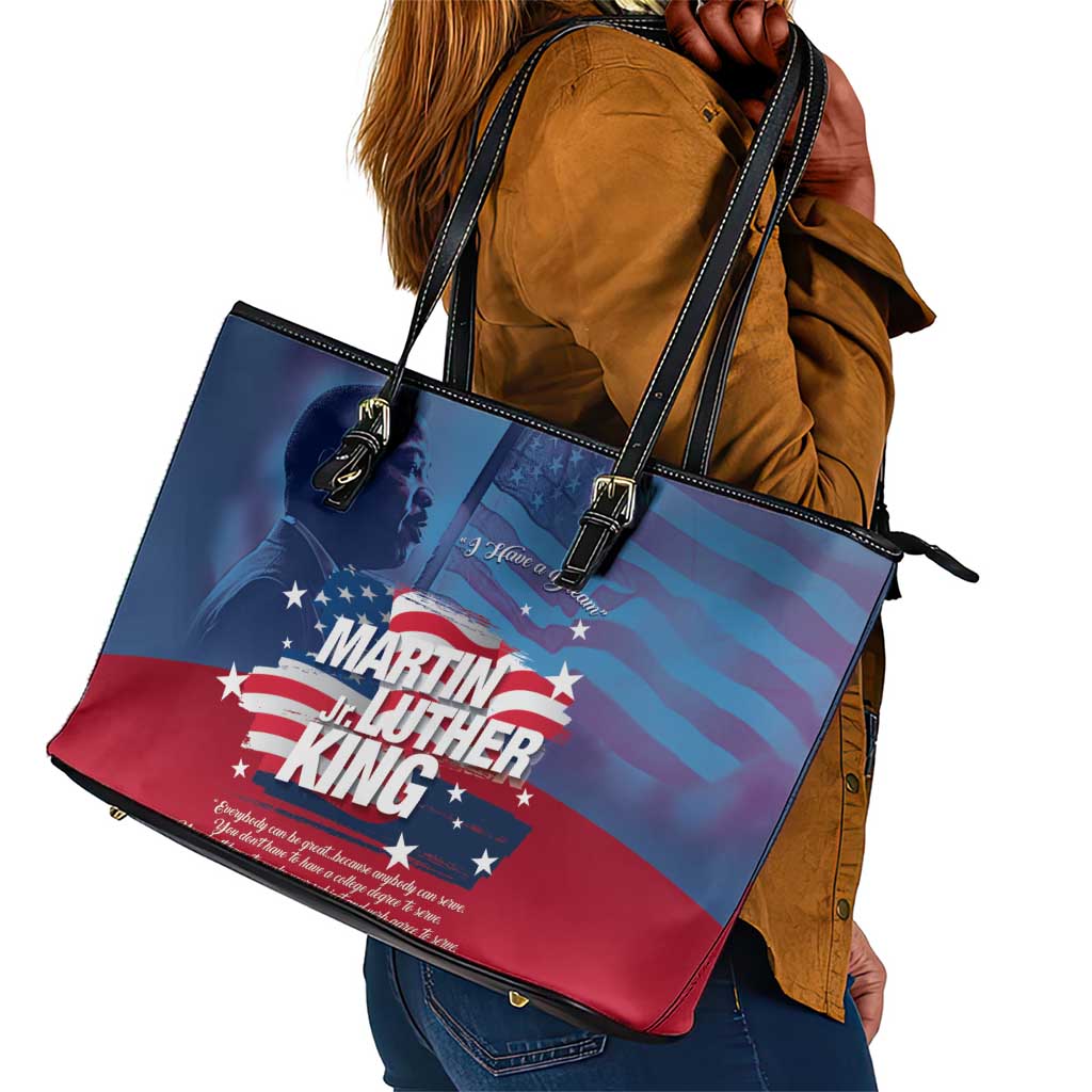 Martin Luther King MLK Leather Tote Bag I Have A Dream - Wonder Print Shop