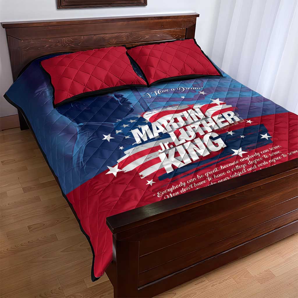 Martin Luther King MLK Quilt Bed Set I Have A Dream - Wonder Print Shop