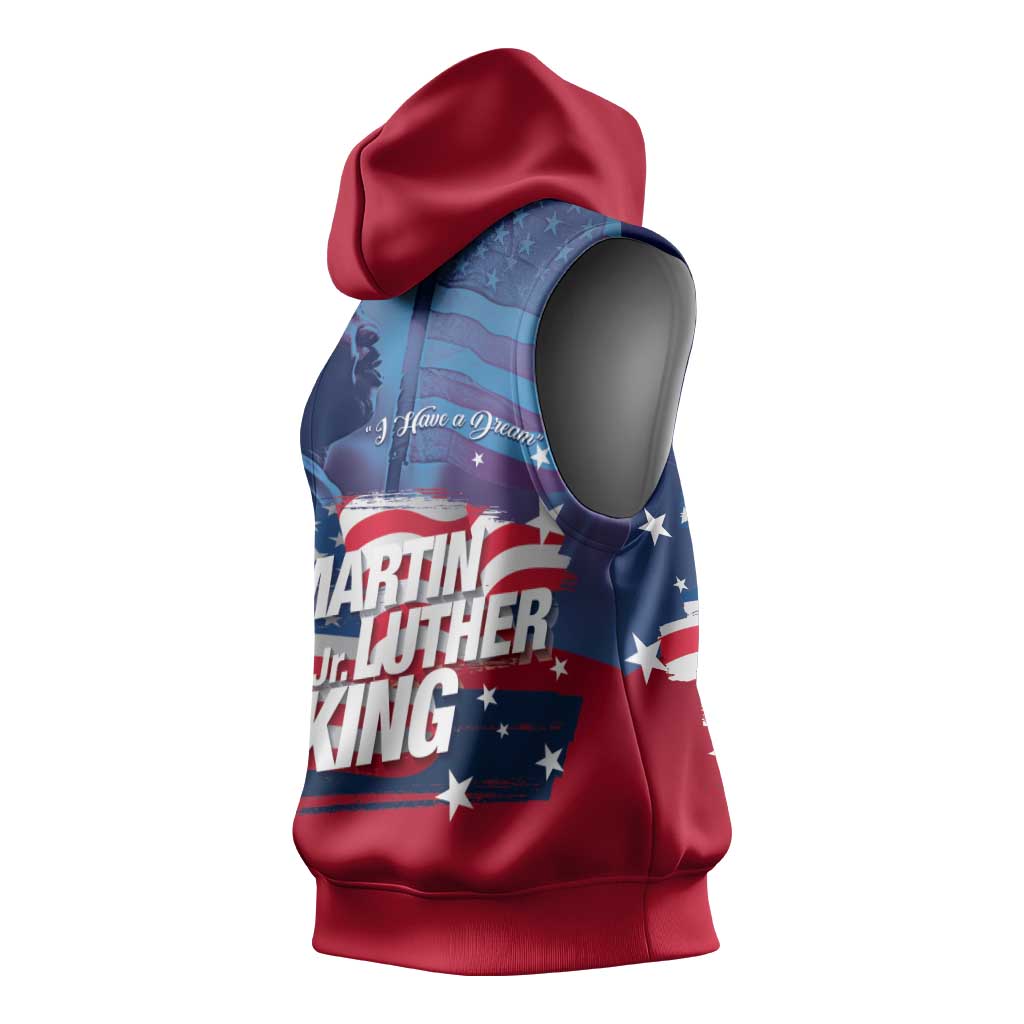 Martin Luther King MLK Sleeveless Hoodie I Have A Dream - Wonder Print Shop