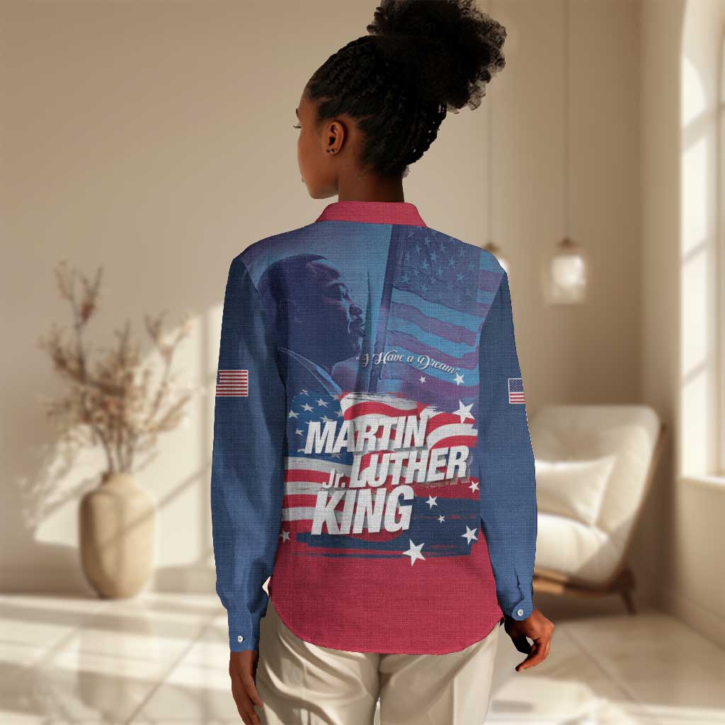 Martin Luther King MLK Women Casual Shirt I Have A Dream - Wonder Print Shop