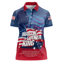 Martin Luther King MLK Women Polo Shirt I Have A Dream - Wonder Print Shop