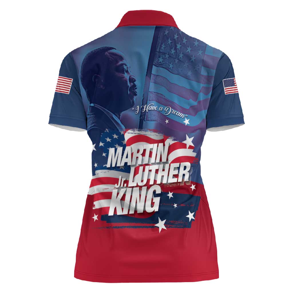 Martin Luther King MLK Women Polo Shirt I Have A Dream - Wonder Print Shop
