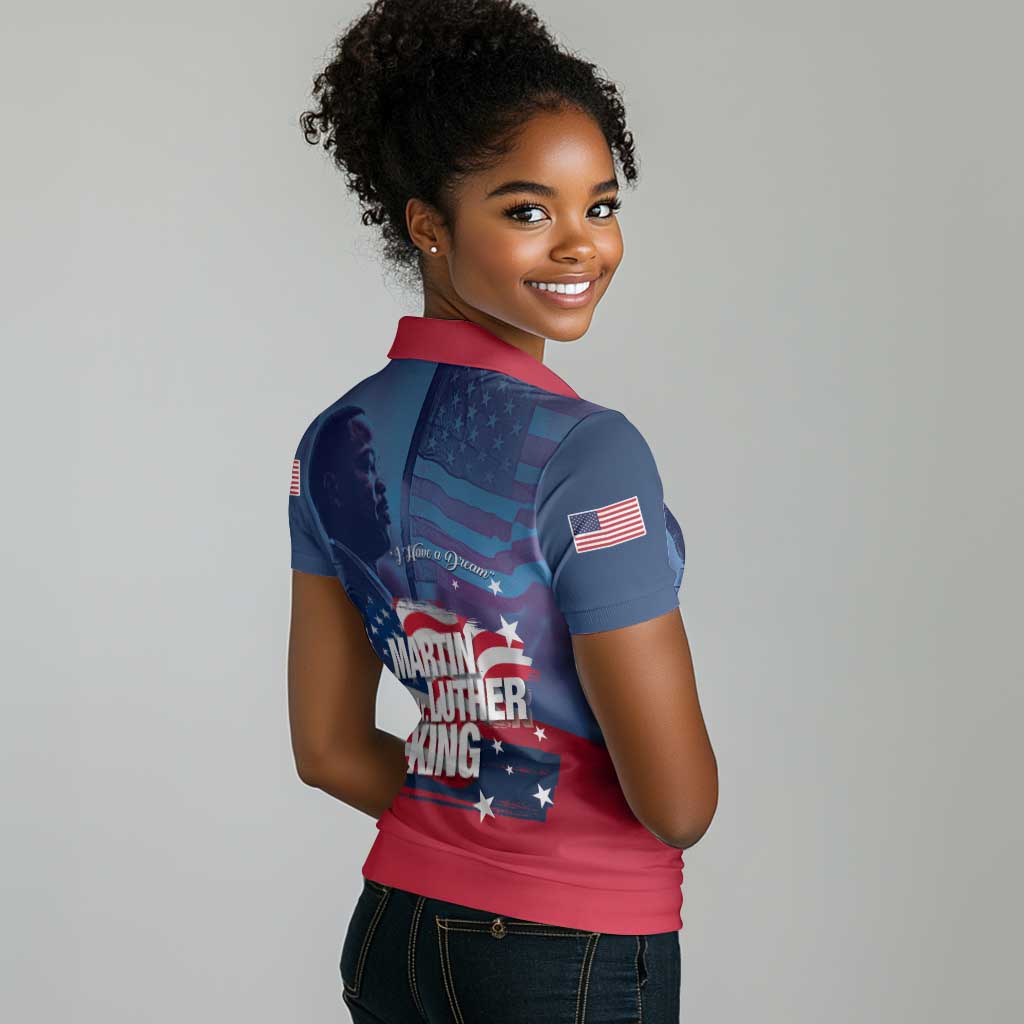 Martin Luther King MLK Women Polo Shirt I Have A Dream - Wonder Print Shop