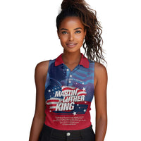 Martin Luther King MLK Women Sleeveless Polo Shirt I Have A Dream - Wonder Print Shop