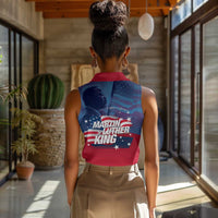 Martin Luther King MLK Women Sleeveless Polo Shirt I Have A Dream - Wonder Print Shop