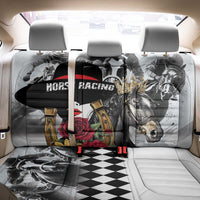 Horse Racing Back Car Seat Cover Derby Lady Triple Flowers