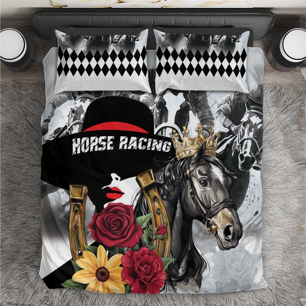Horse Racing Bedding Set Derby Lady Triple Flowers