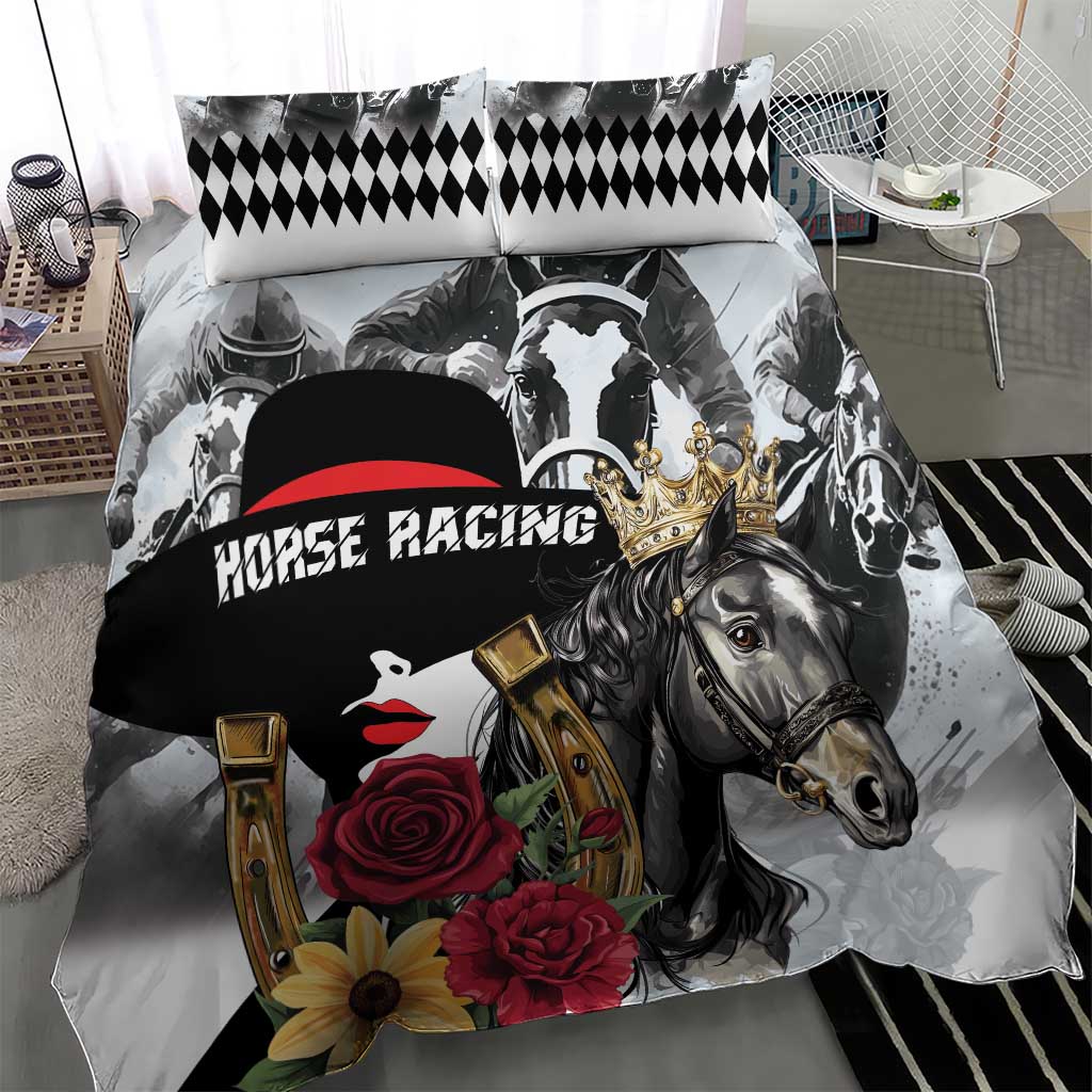 Horse Racing Bedding Set Derby Lady Triple Flowers