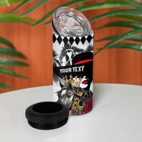 Personalized Horse Racing 4 in 1 Can Cooler Tumbler Derby Lady Triple Flowers