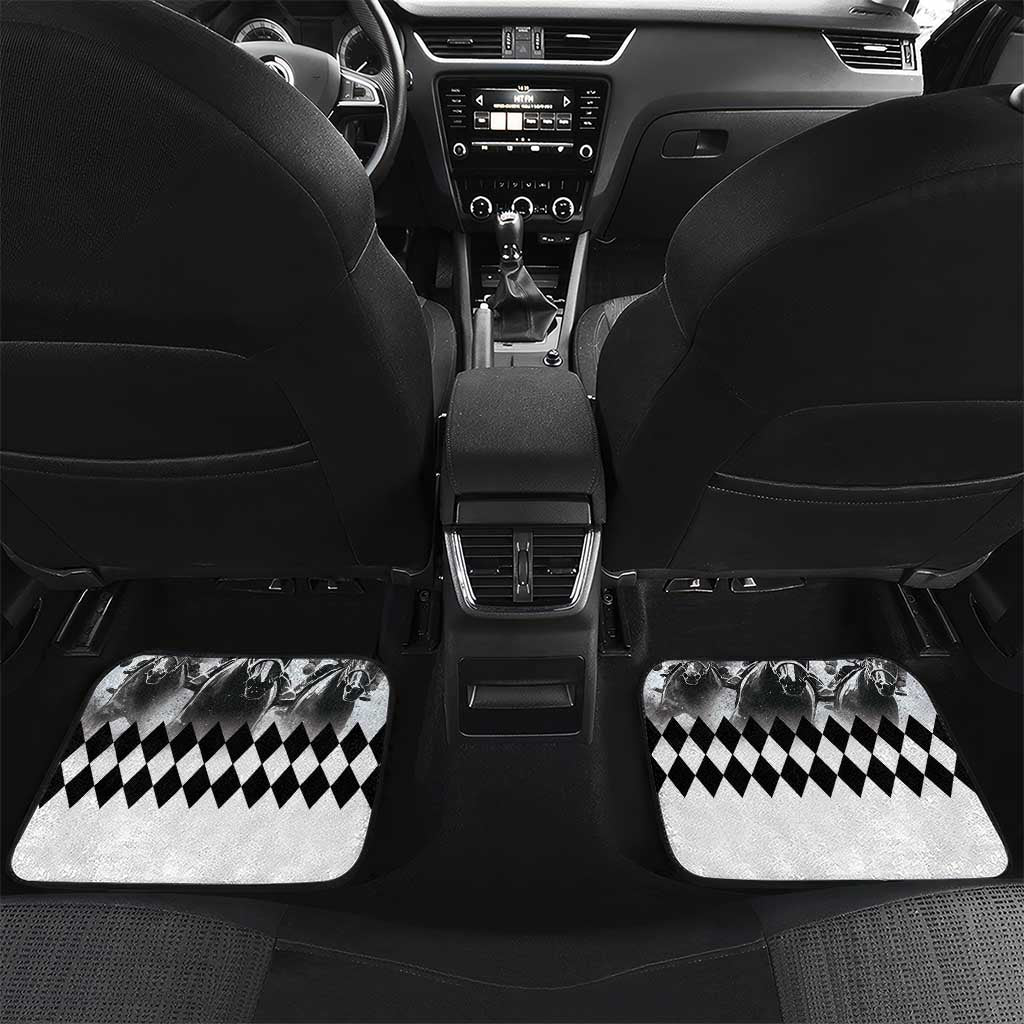 Horse Racing Car Mats Derby Lady Triple Flowers