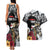 Personalized Horse Racing Couples Matching Tank Maxi Dress and Hawaiian Shirt Derby Lady Triple Flowers