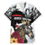 Personalized Horse Racing Family Matching Off The Shoulder Long Sleeve Dress and Hawaiian Shirt Derby Lady Triple Flowers