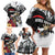 Personalized Horse Racing Family Matching Off Shoulder Short Dress and Hawaiian Shirt Derby Lady Triple Flowers