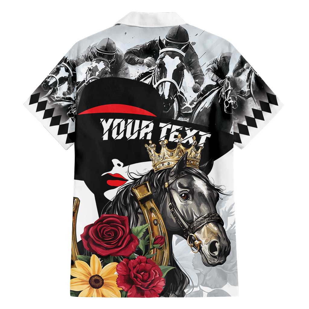 Personalized Horse Racing Family Matching Tank Maxi Dress and Hawaiian Shirt Derby Lady Triple Flowers