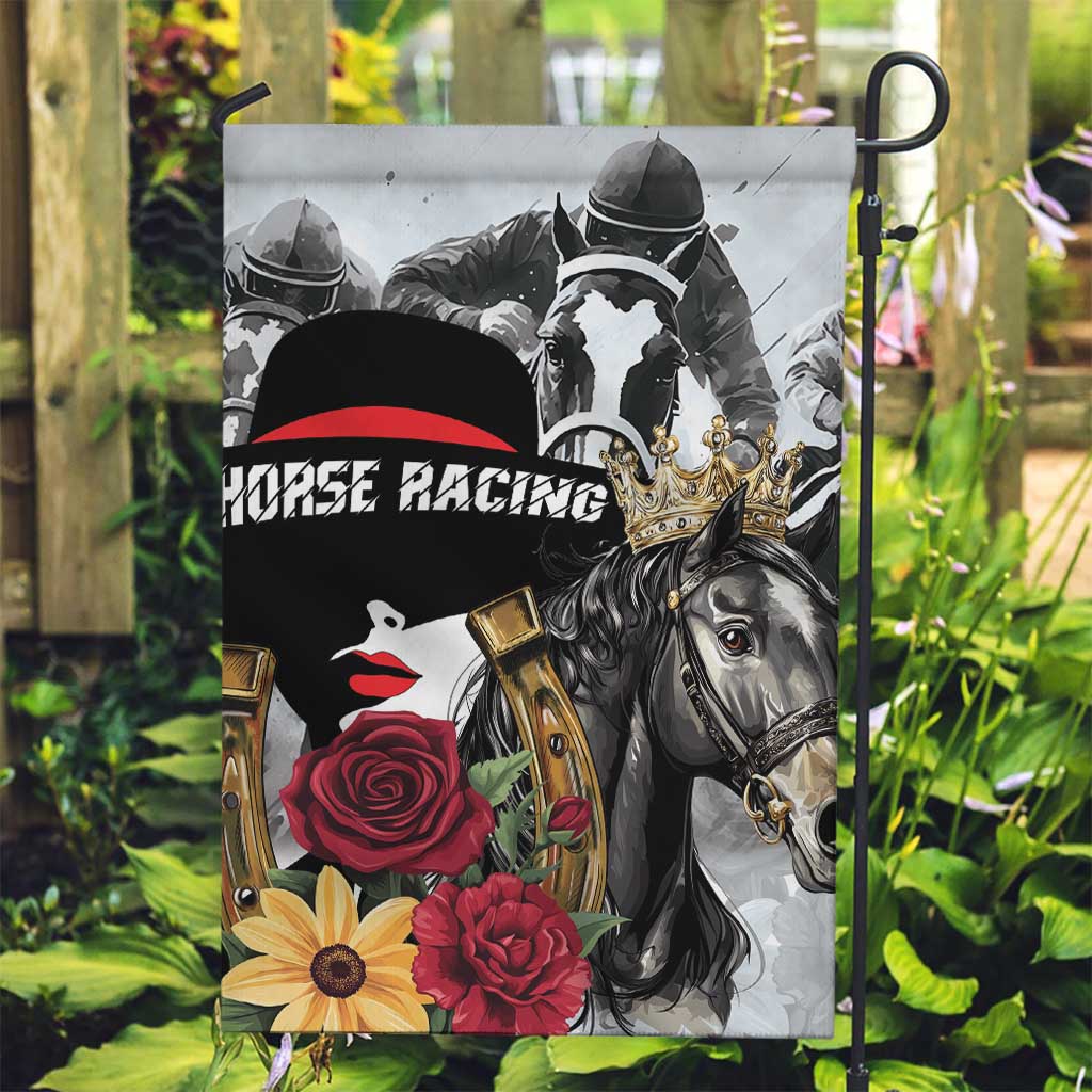 Horse Racing Garden Flag Derby Lady Triple Flowers