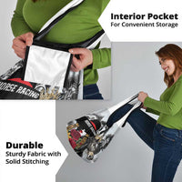 Horse Racing Grocery Bag Derby Lady Triple Flowers