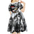 Personalized Horse Racing Kid Short Sleeve Dress Derby Lady Triple Flowers