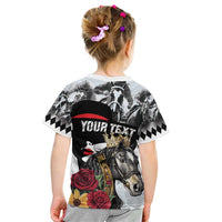 Personalized Horse Racing Kid T Shirt Derby Lady Triple Flowers