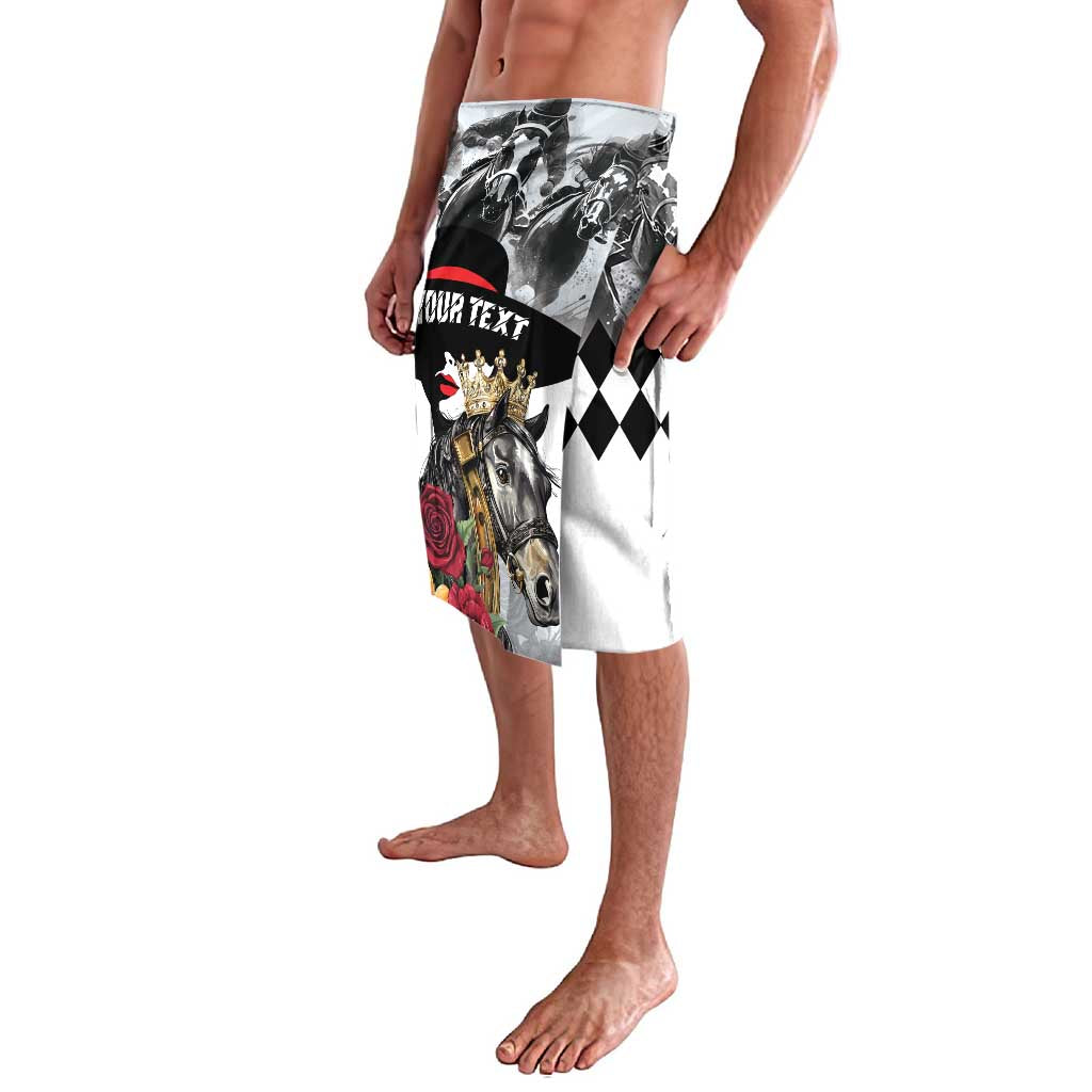 Personalized Horse Racing Lavalava Derby Lady Triple Flowers