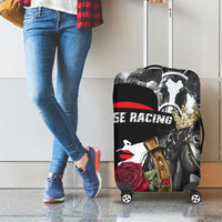 Horse Racing Luggage Cover Derby Lady Triple Flowers