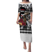 Personalized Horse Racing Puletasi Derby Lady Triple Flowers